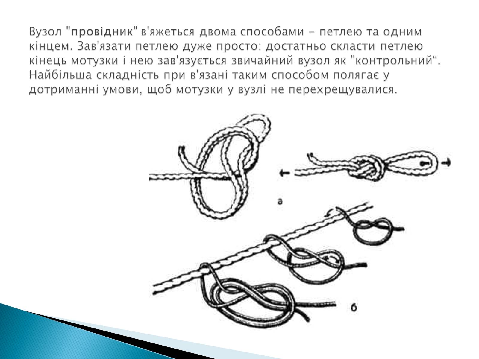 Презентація на тему «В&#8217;язання вузлів для спортивного туризму» - Слайд #9