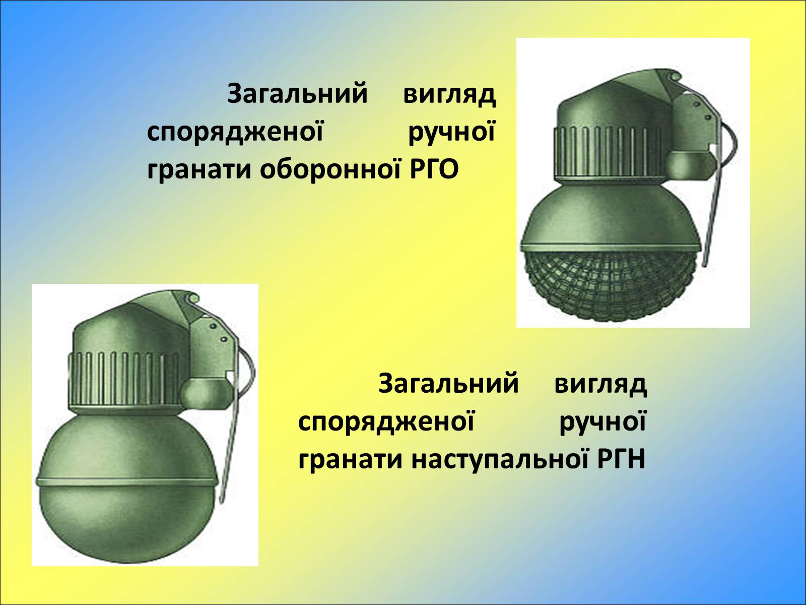 Презентація на тему «Ручні осколкові гранати та поводження з ними» - Слайд #13