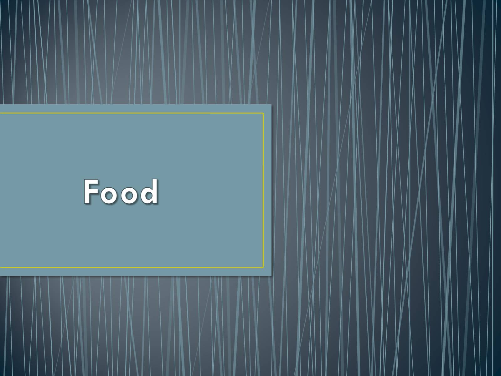 Презентація на тему «Food» (варіант 2) - Слайд #1