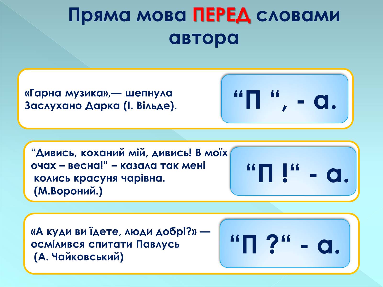 Презентація на тему «Пряма і непряма мова» (варіант 2) - Слайд #9