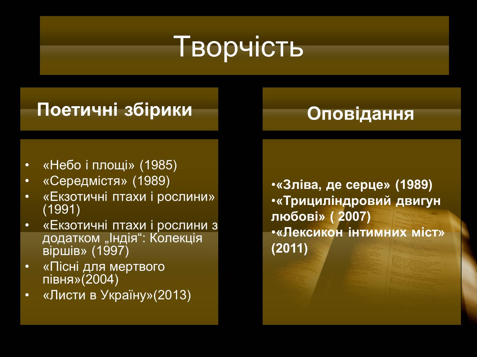 Презентація на тему «Андрухович Юрій» - Слайд #6