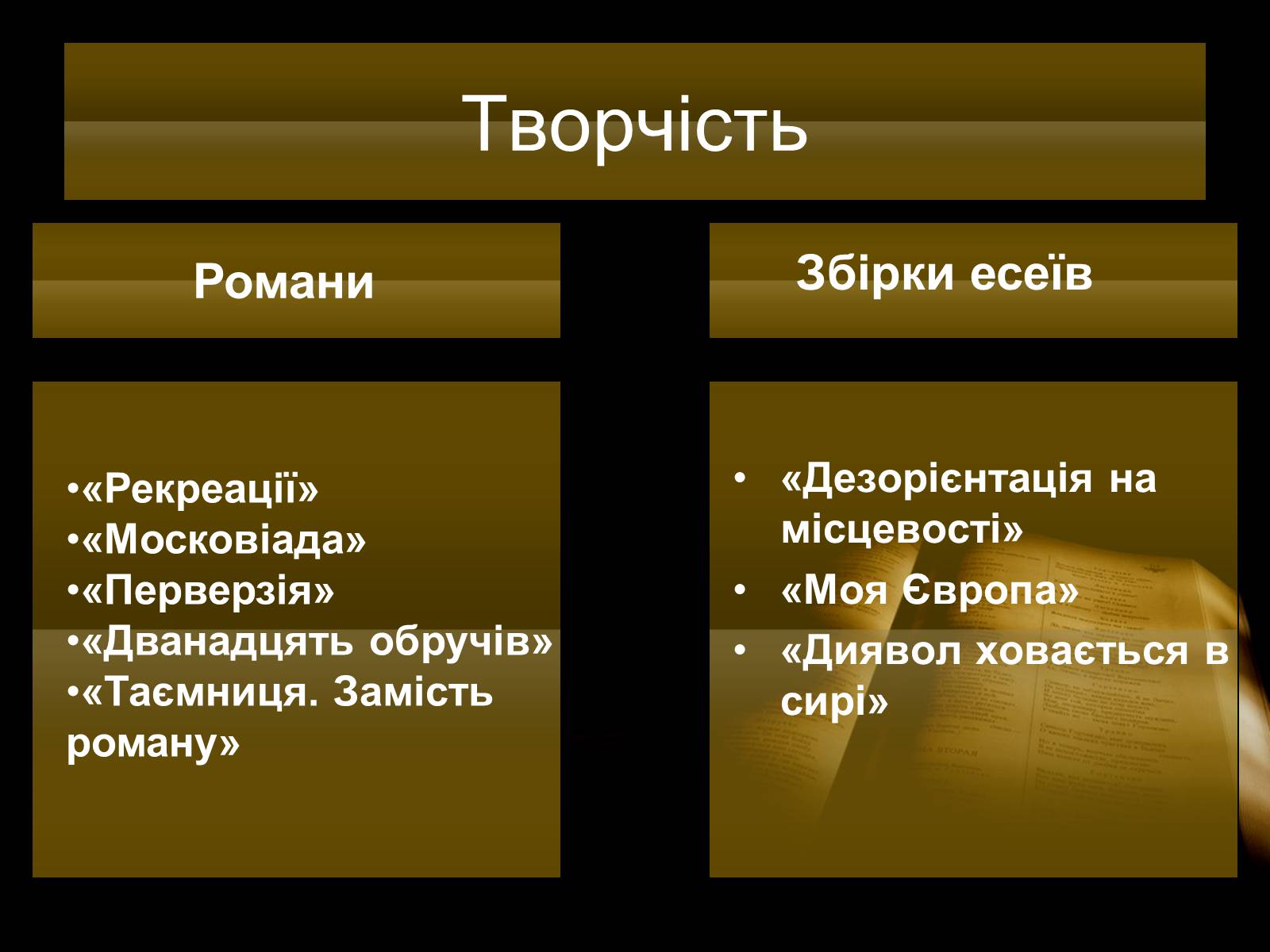 Презентація на тему «Андрухович Юрій» - Слайд #7