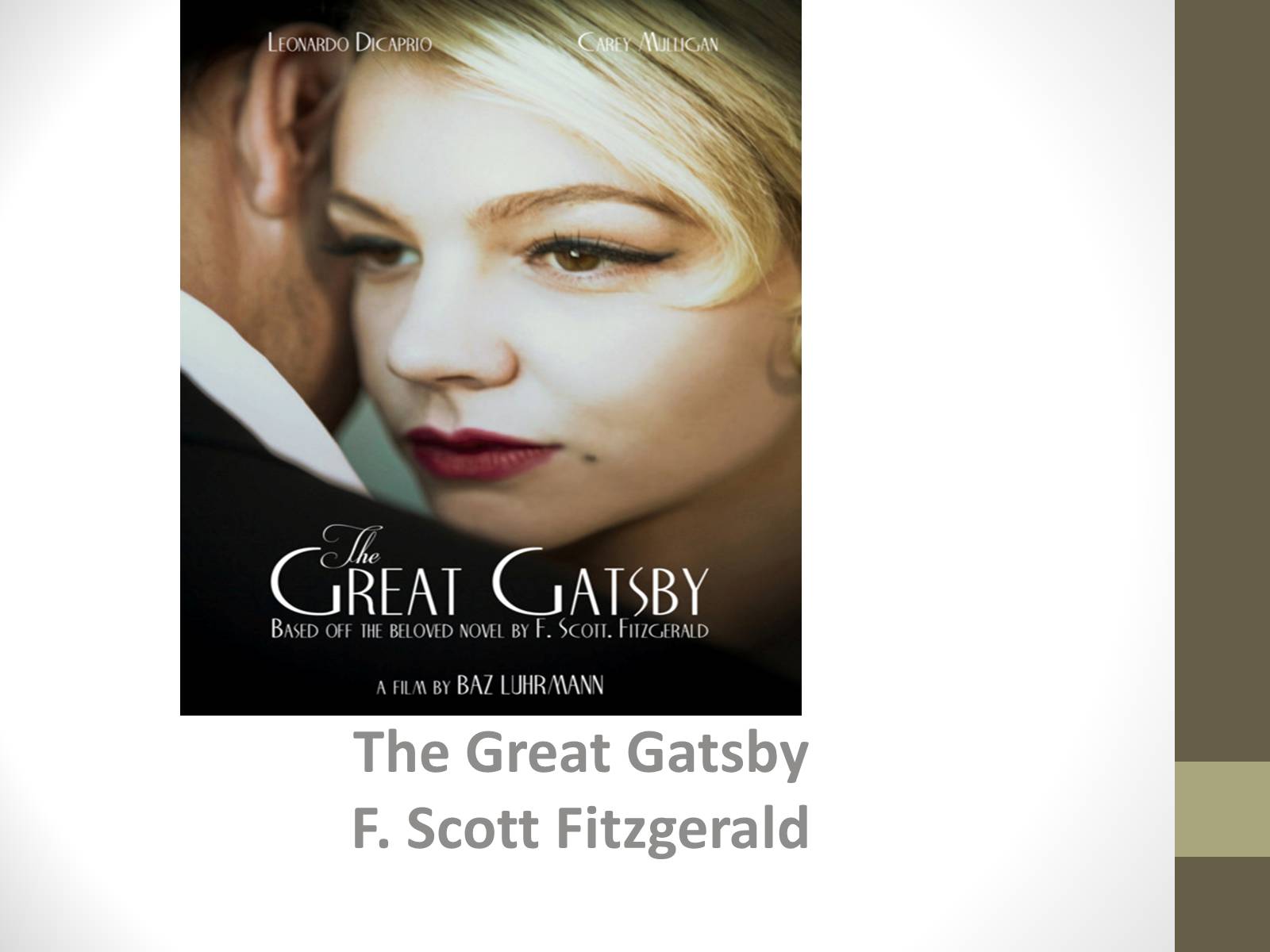 Презентація на тему «The Great Gatsby Scott Fitzgerald» - Слайд #1
