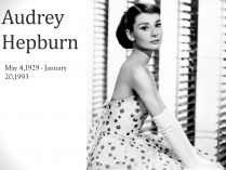 Презентація на тему «Audrey Hepburn» (варіант 1)