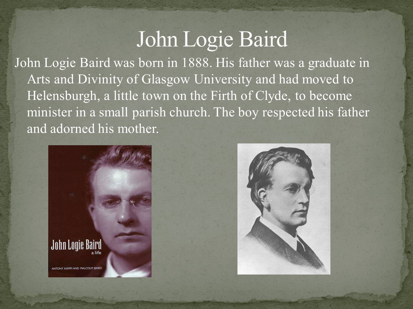Презентація на тему «The Greatest inventors and invetentions John Logie Baird invented television» - Слайд #10