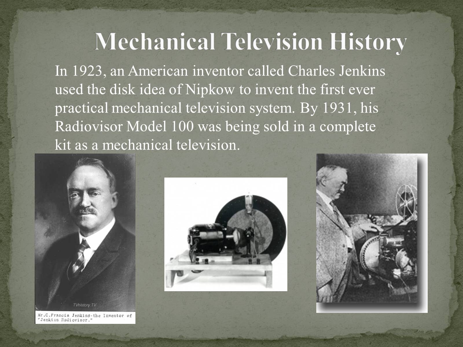 Презентація на тему «The Greatest inventors and invetentions John Logie Baird invented television» - Слайд #9