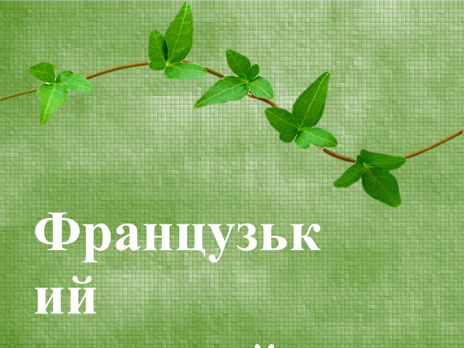 Презентація на тему «Французький парковий стиль» - Слайд #1