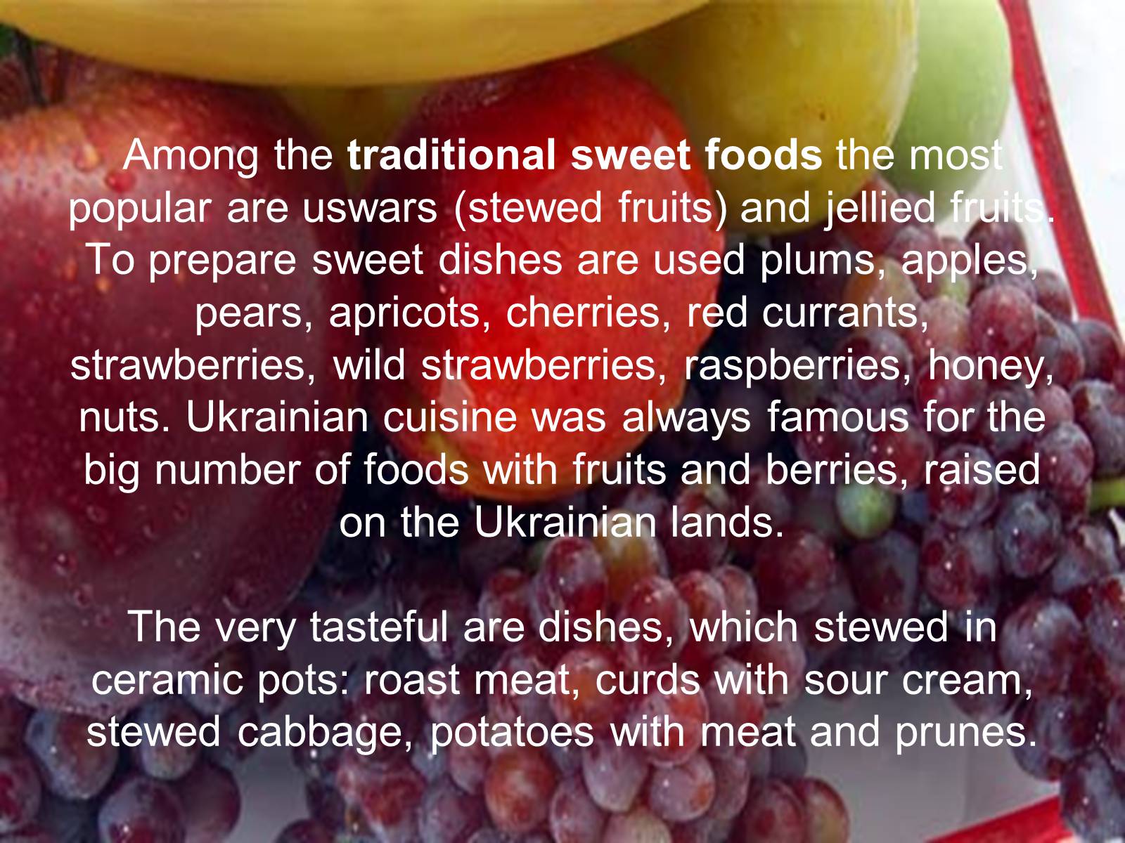 Презентація на тему «Ukrainian food» (варіант 1) - Слайд #4