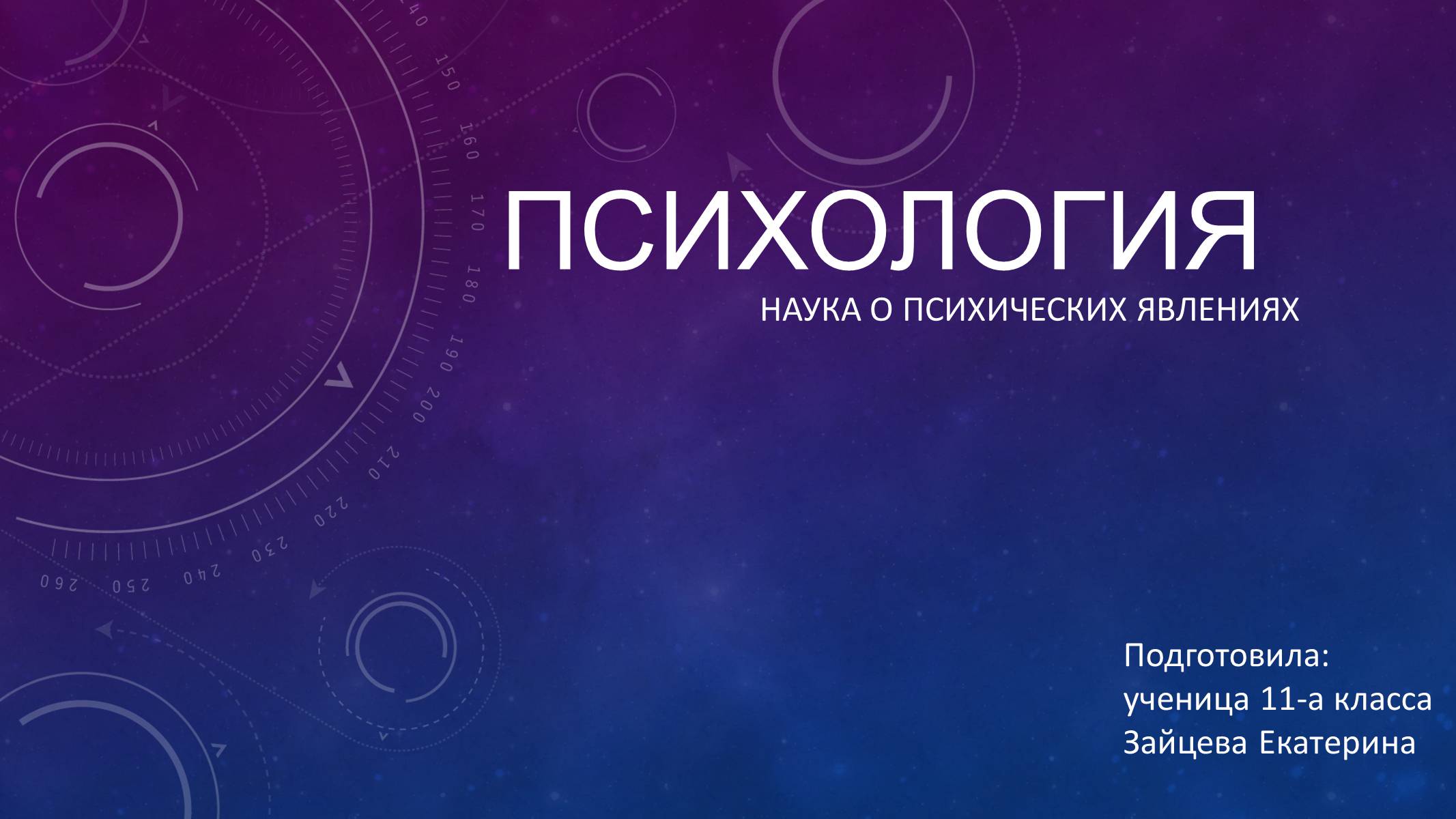 Презентація на тему «Психология. Наука о психических явлениях» - Слайд #1