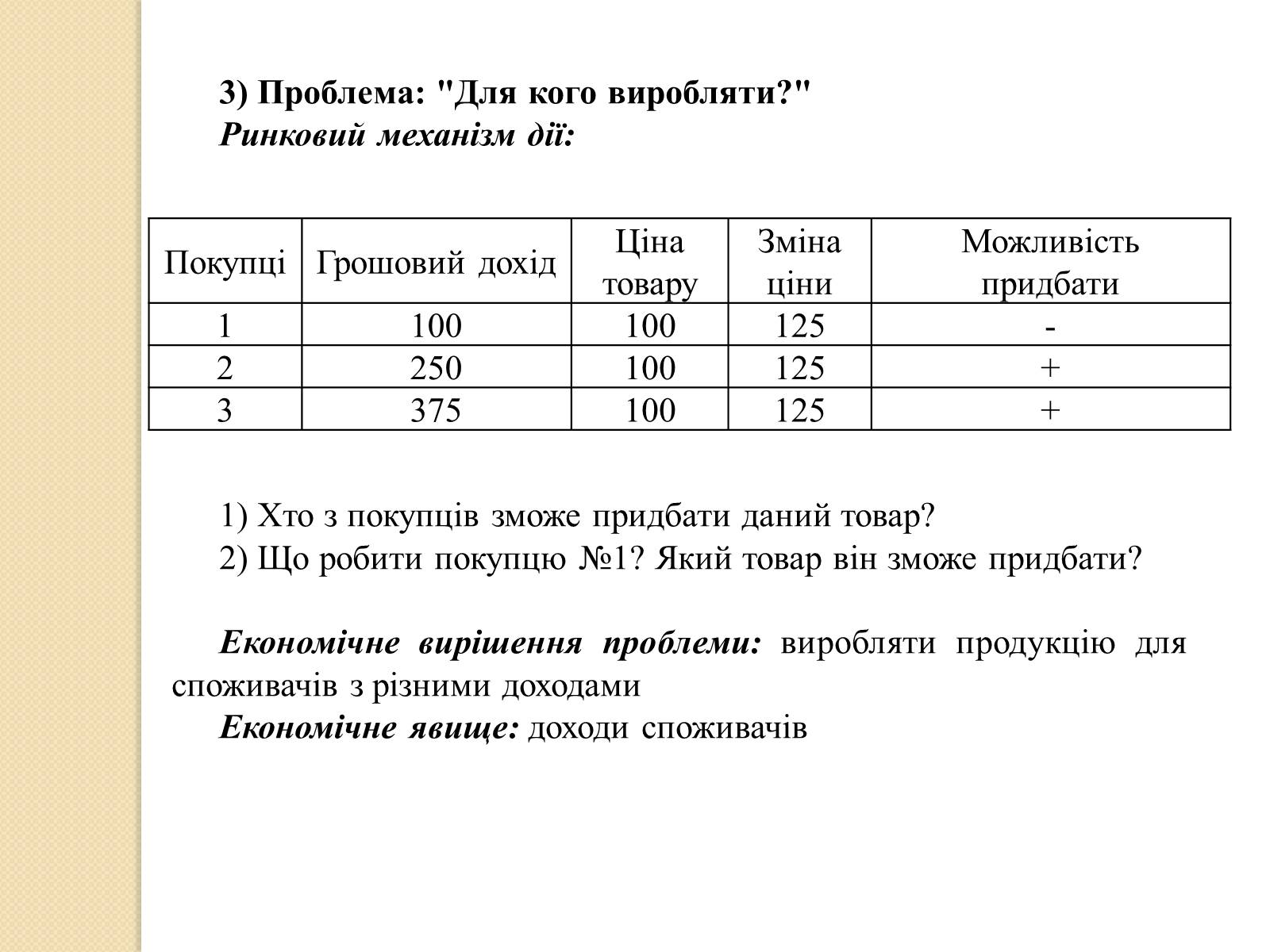 Презентація на тему «Основні проблеми економіки та їх ринкове розв&#8217;язання» - Слайд #4