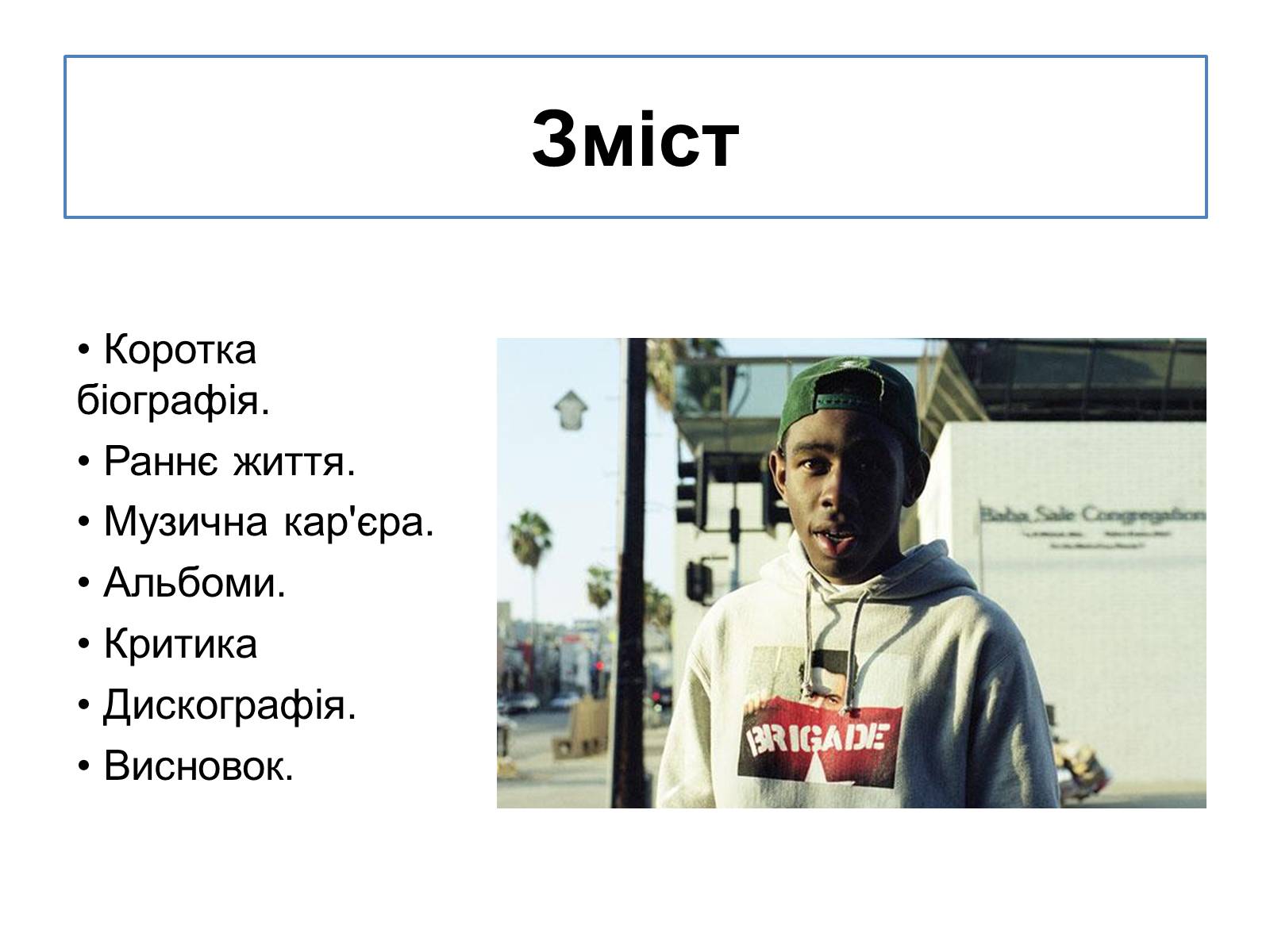 Презентація на тему «Tyler, the Creator» - Слайд #2