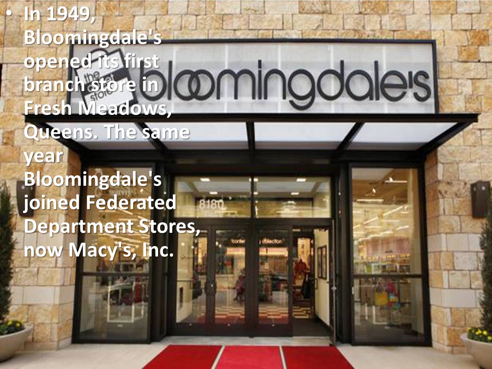 Презентація на тему «Bloomingdale&#8217;s» - Слайд #11