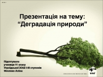 Презентація на тему «Деградація природи» (варіант 4)