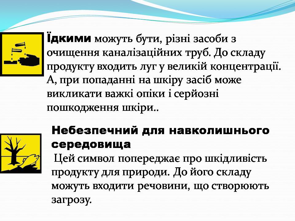 Презентація на тему «Правила безпечного використання засобів побутової хімії» (варіант 5) - Слайд #8