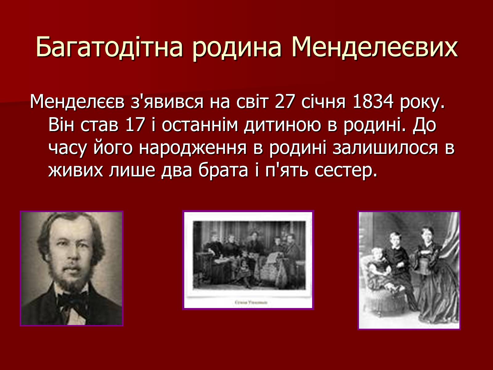 Презентація на тему «Родословна Меделеева» - Слайд #7