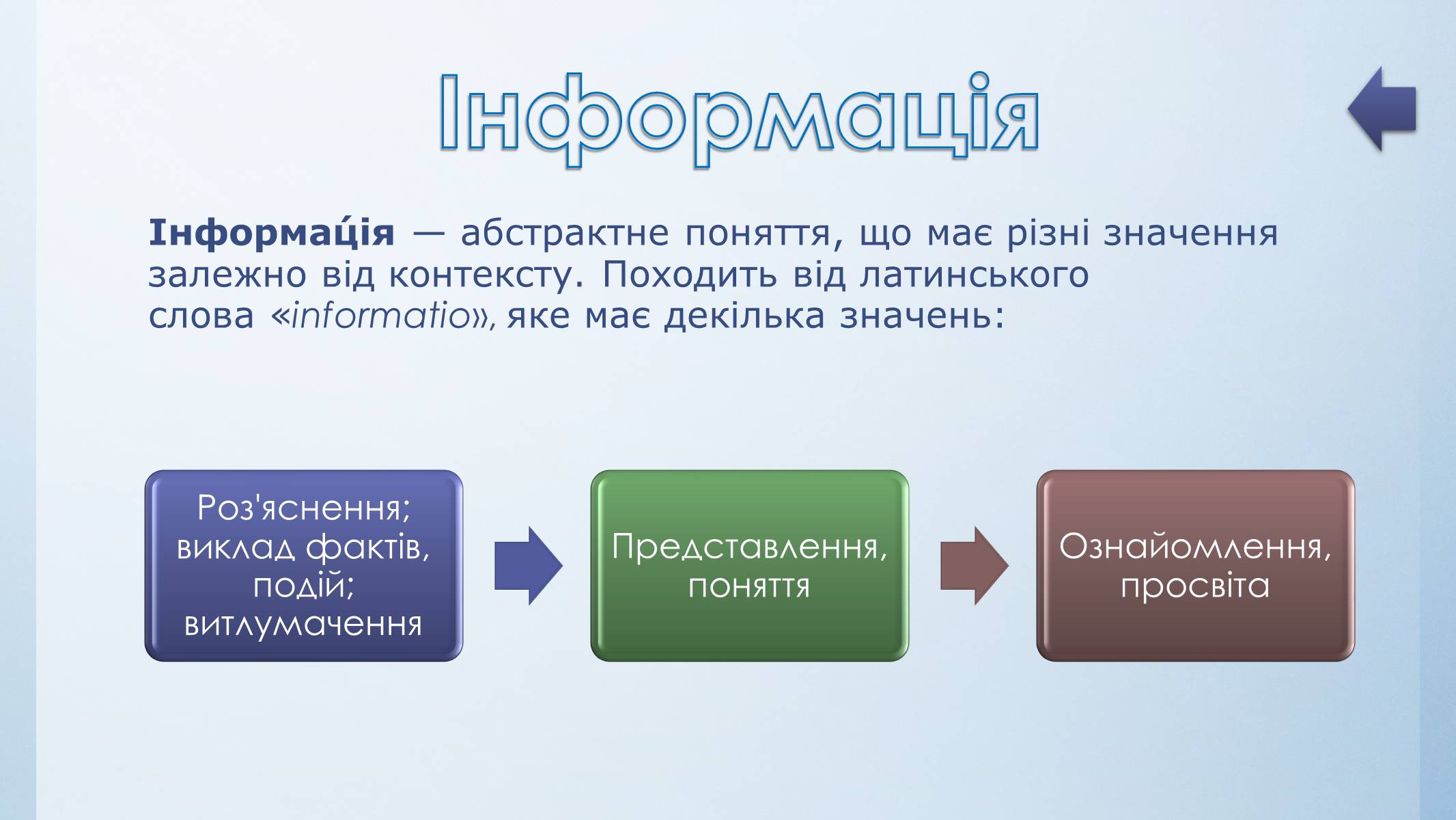 Презентація на тему «Інформація» (варіант 3) - Слайд #3