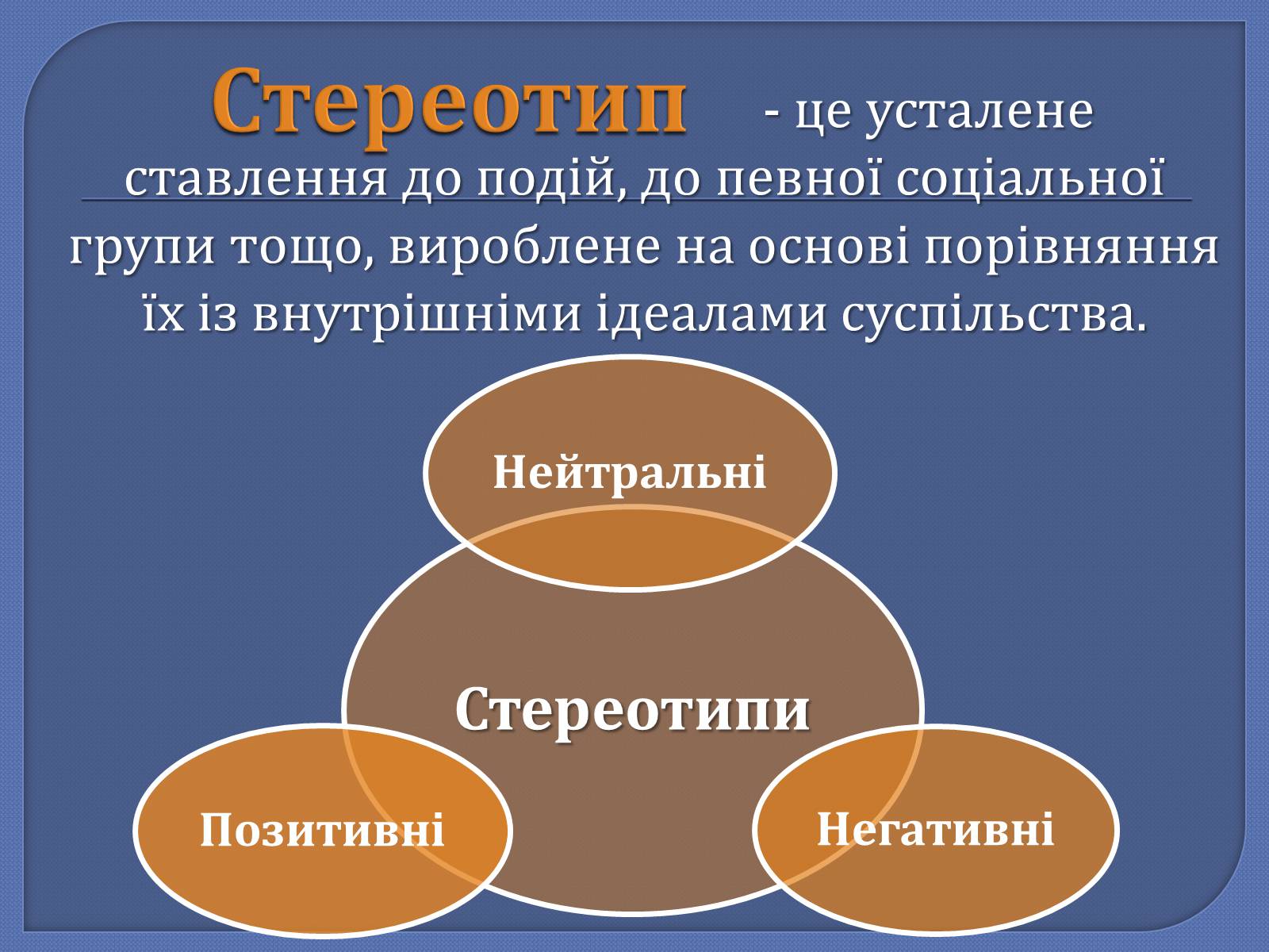 Презентація на тему «Стереотипи» (варіант 3) - Слайд #2