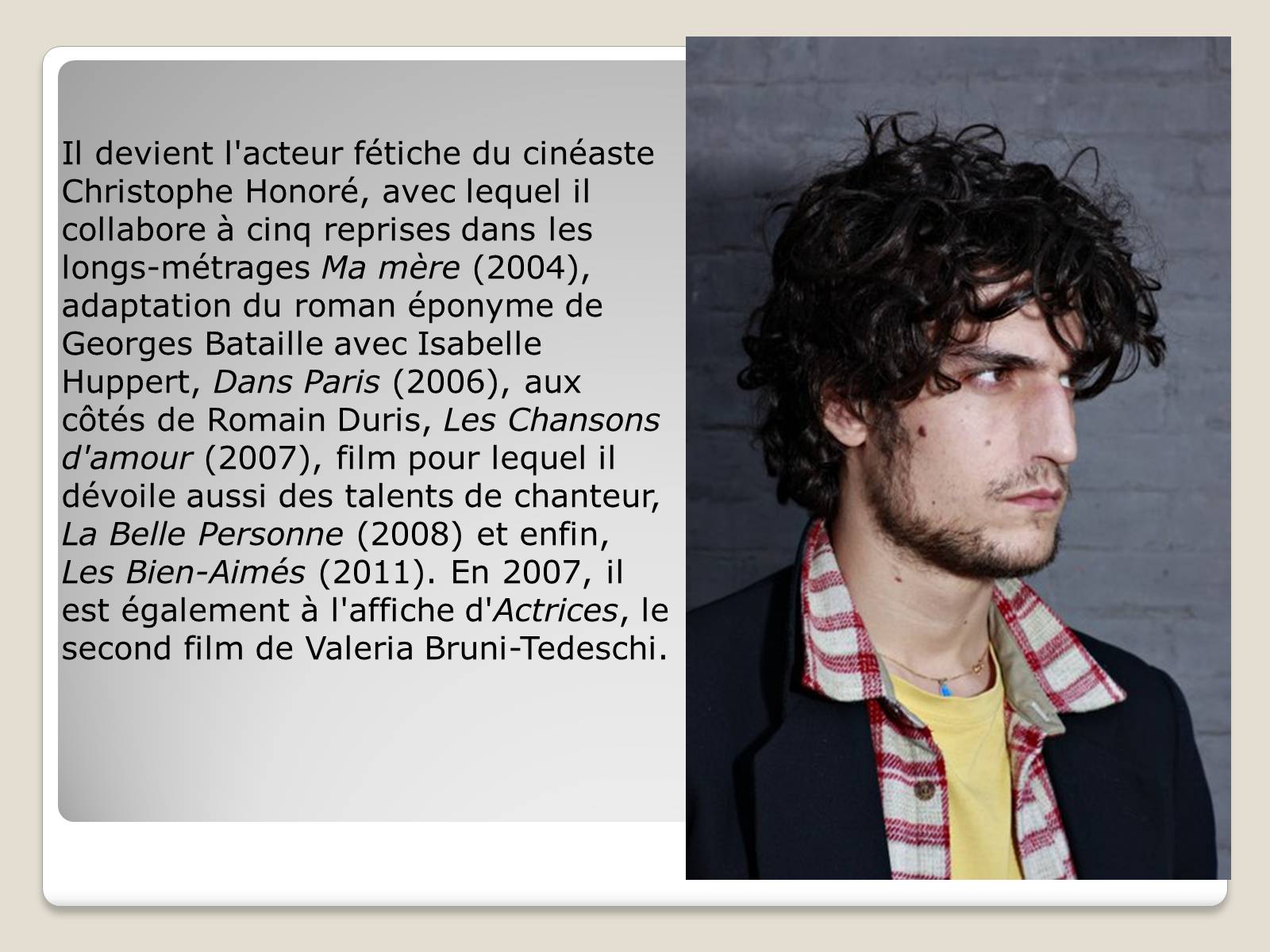 Презентація на тему «Louis Garrel» - Слайд #5