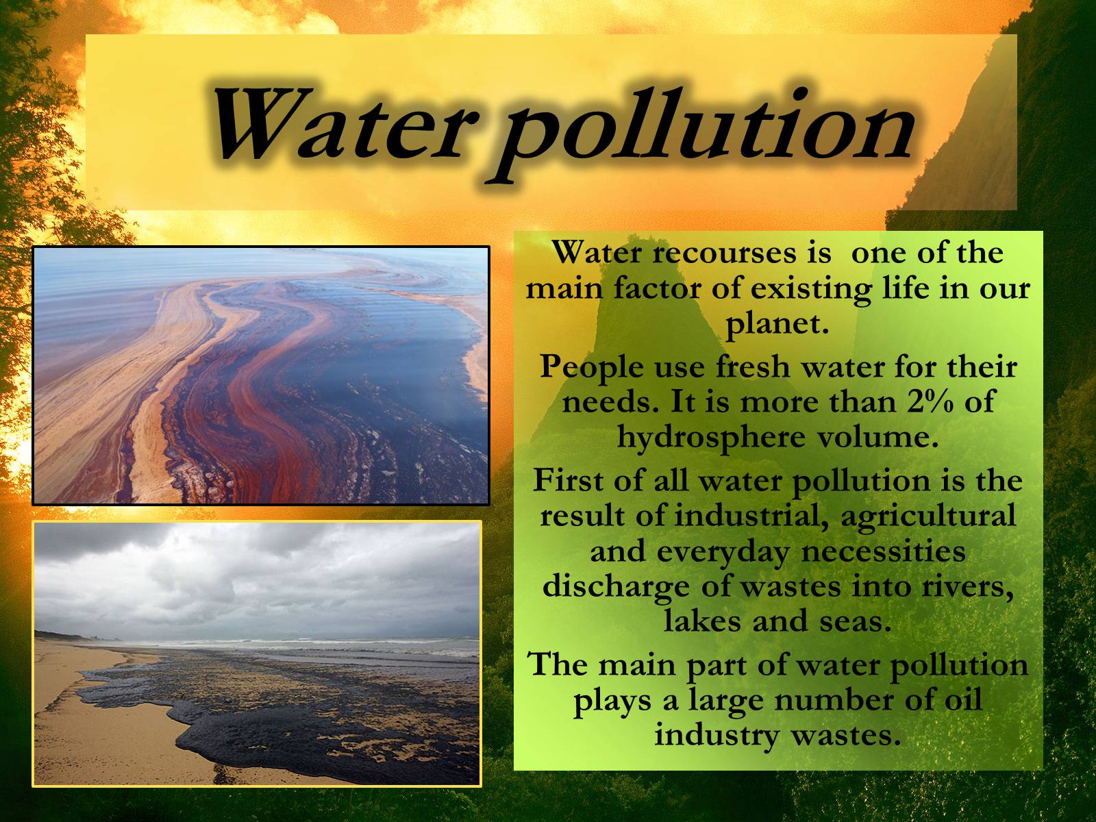 Презентація на тему «Ecological Problems» (варіант 6) - Слайд #9