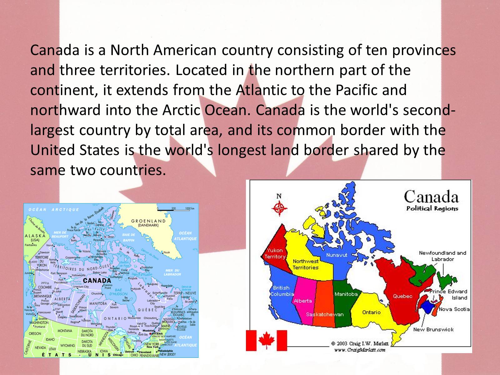 Part canada. Canada is a North American Country consisting of 10 Provinces and three. Canada is the second largest Country in the World. Англоговорящая Страна Канада на английском. This is Canada.