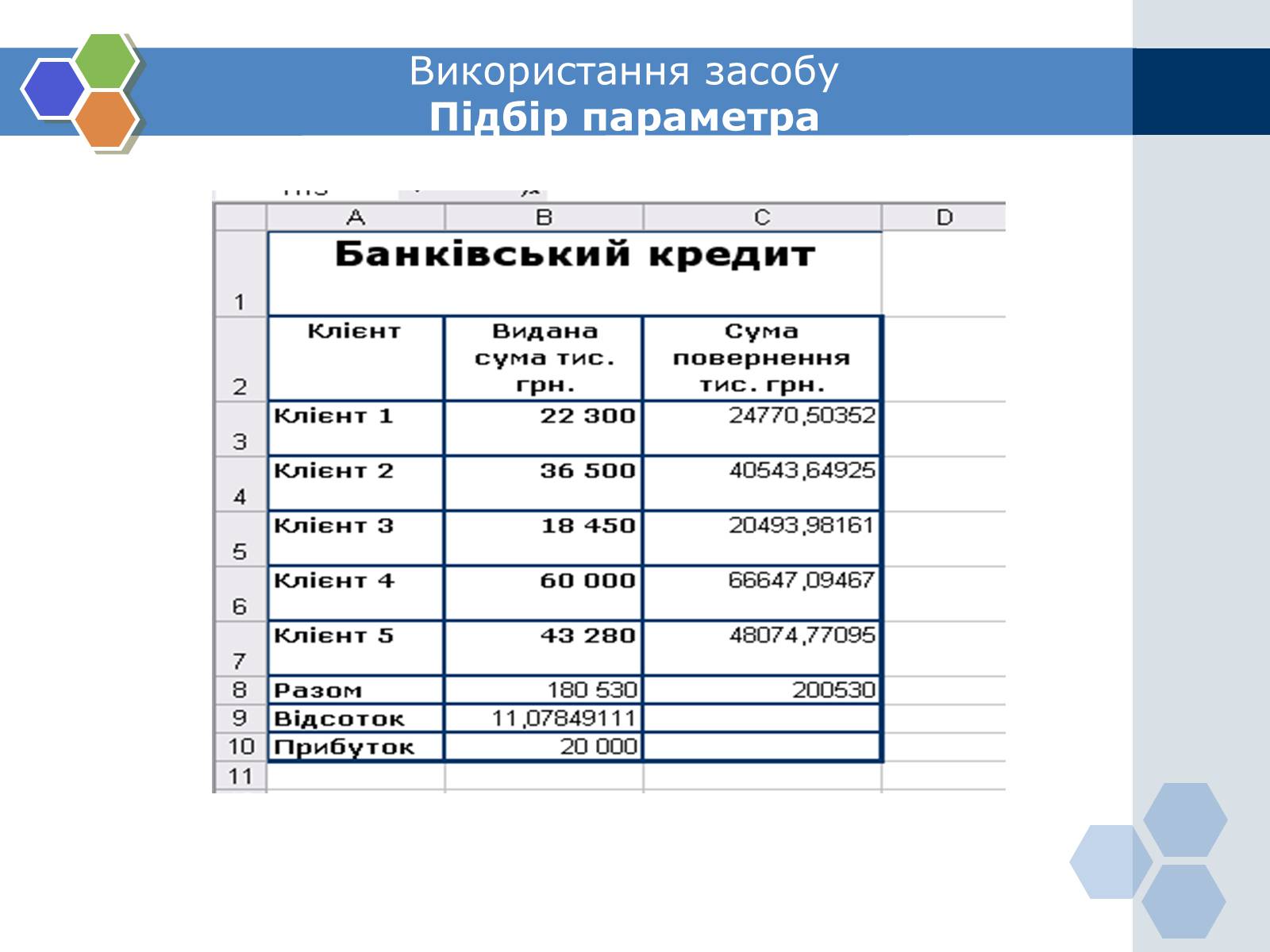 Презентація на тему «MS Exsel» - Слайд #8