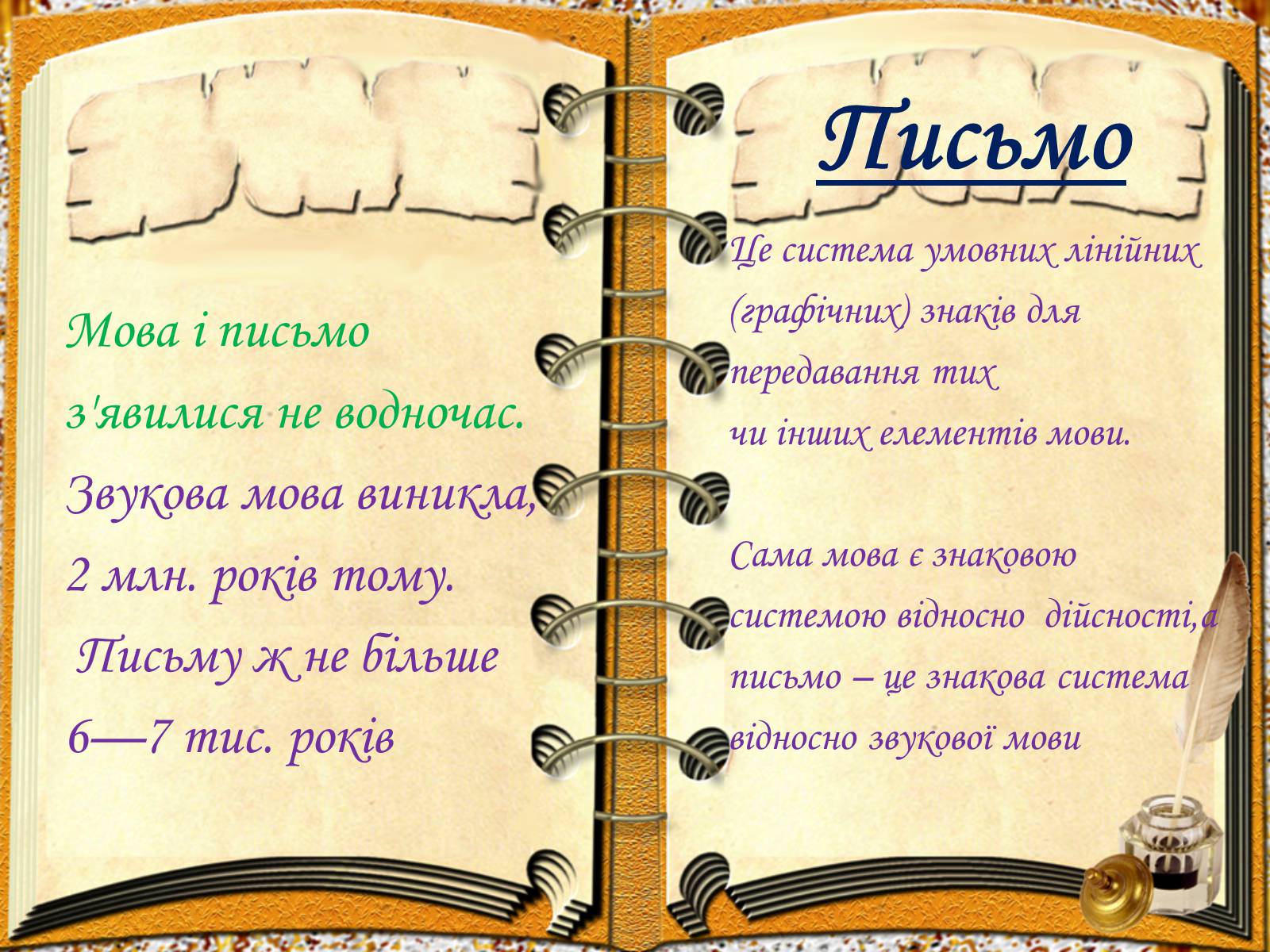 Презентація на тему «Виникнення і розвиток письма» - Слайд #2