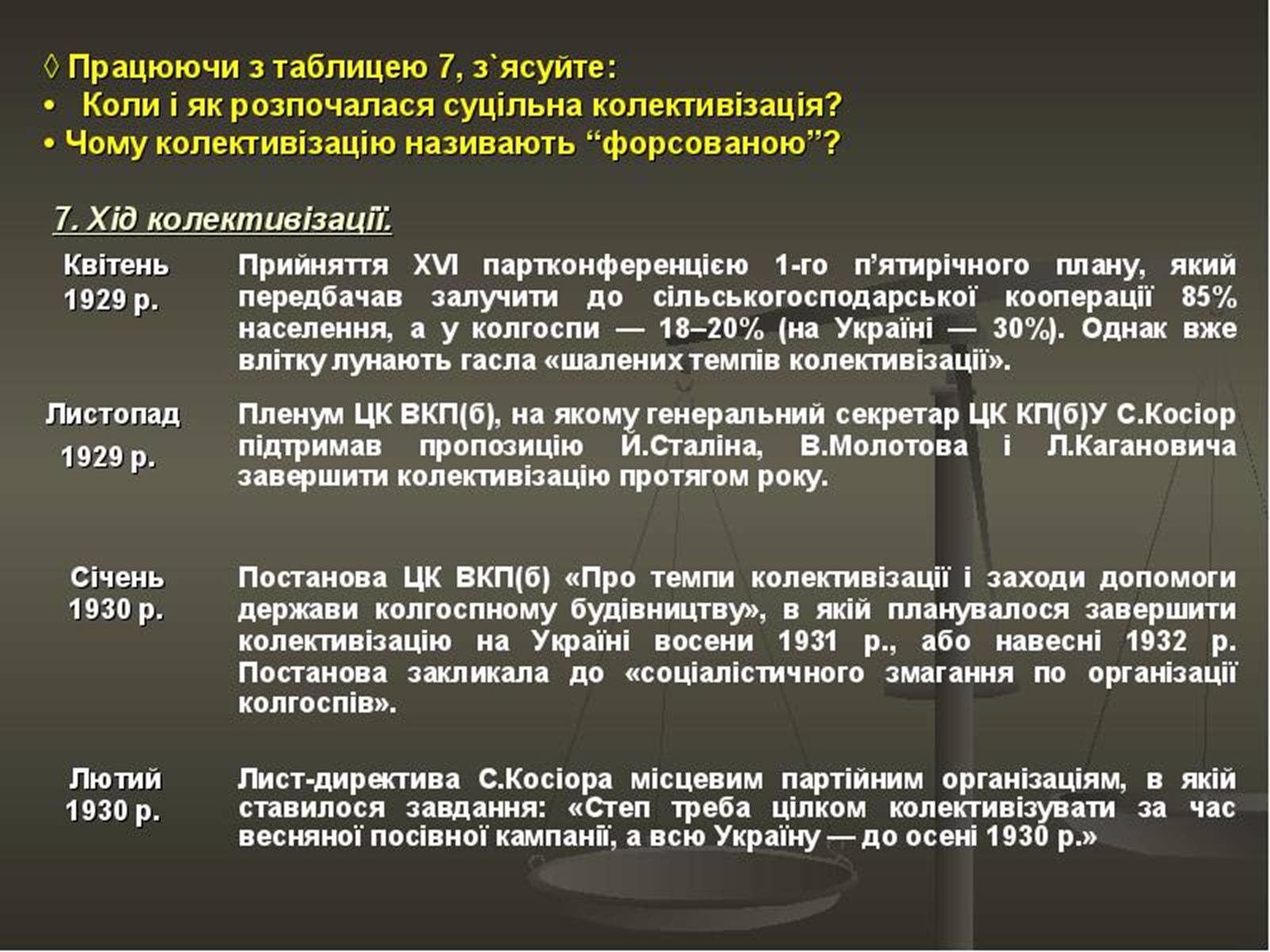 Презентація на тему «Колективізація» (варіант 2) - Слайд #12