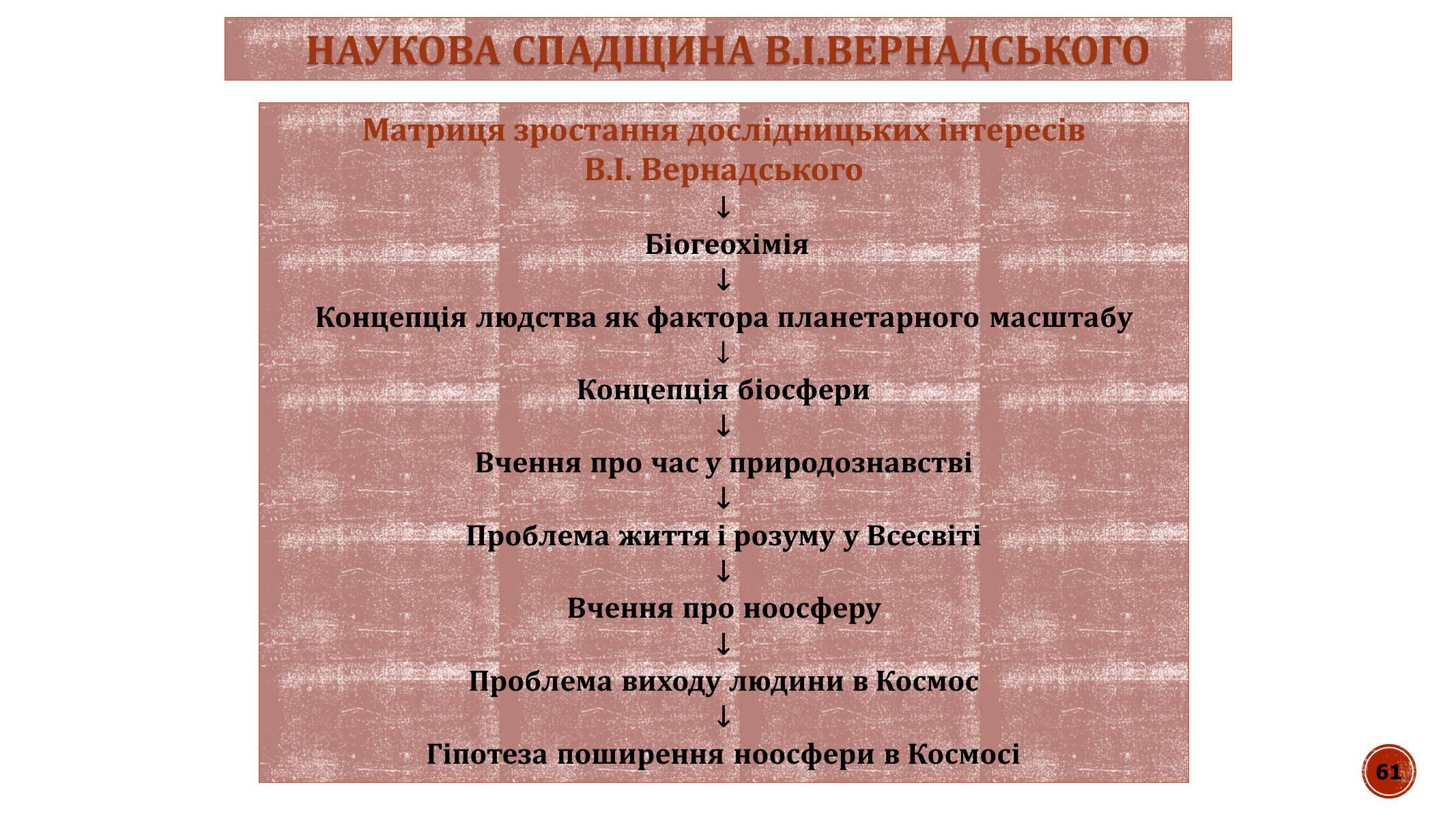 Презентація на тему «В.І. Вернадський» - Слайд #61