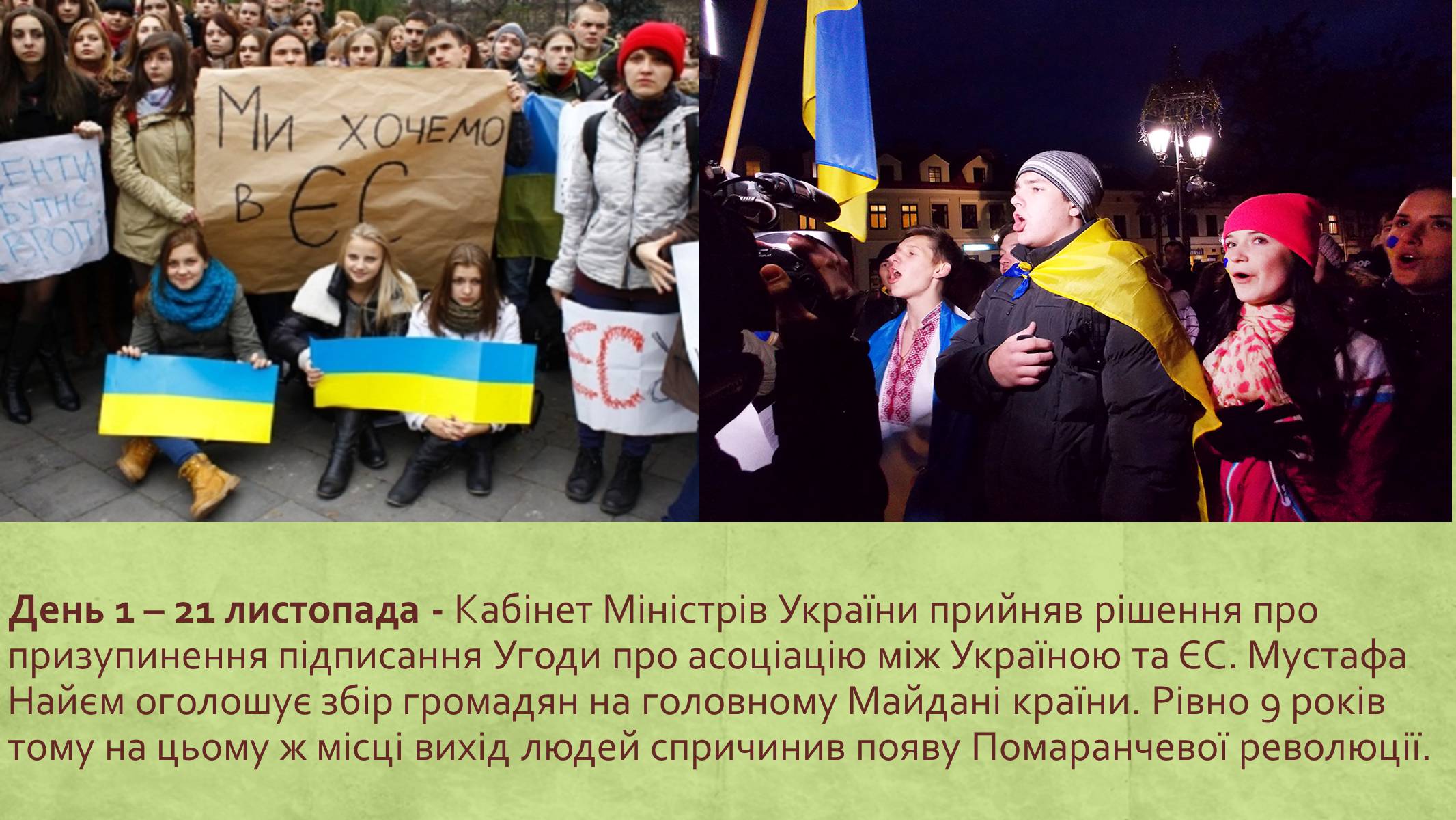 Презентація на тему «Хронологія Євромайдану 2013» - Слайд #2