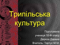 Презентація на тему «Трипільська культура» (варіант 8)