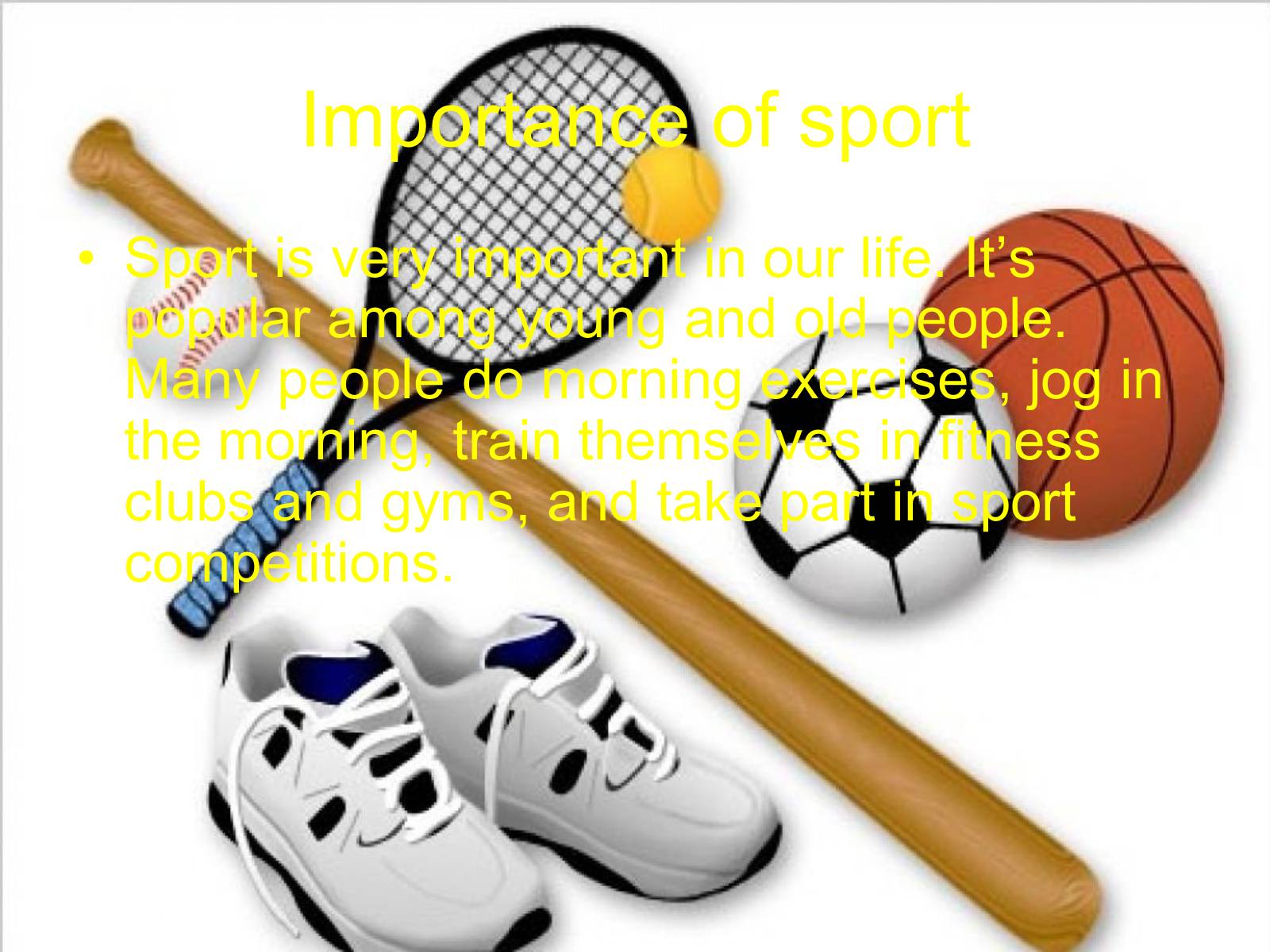 Презентація на тему «Sport in our life» (варіант 2) - Слайд #3