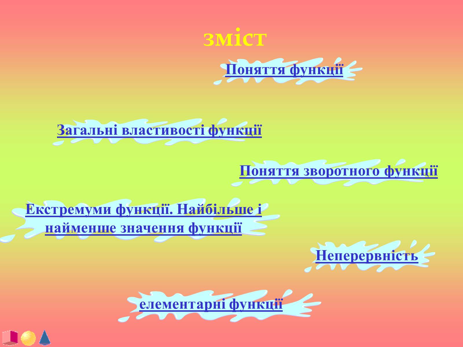 Презентація на тему «Функції і їх графіки» - Слайд #2