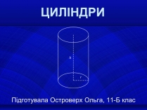 Презентація на тему «Циліндри»