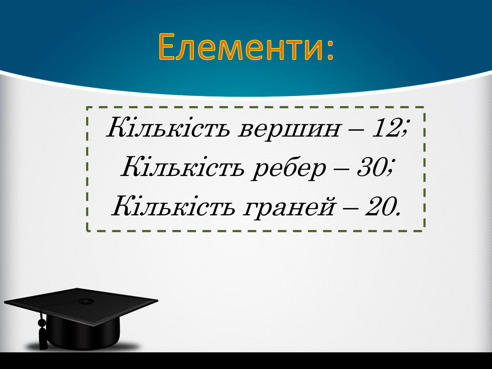 Презентація на тему «Ікосаедр» (варіант 2) - Слайд #3