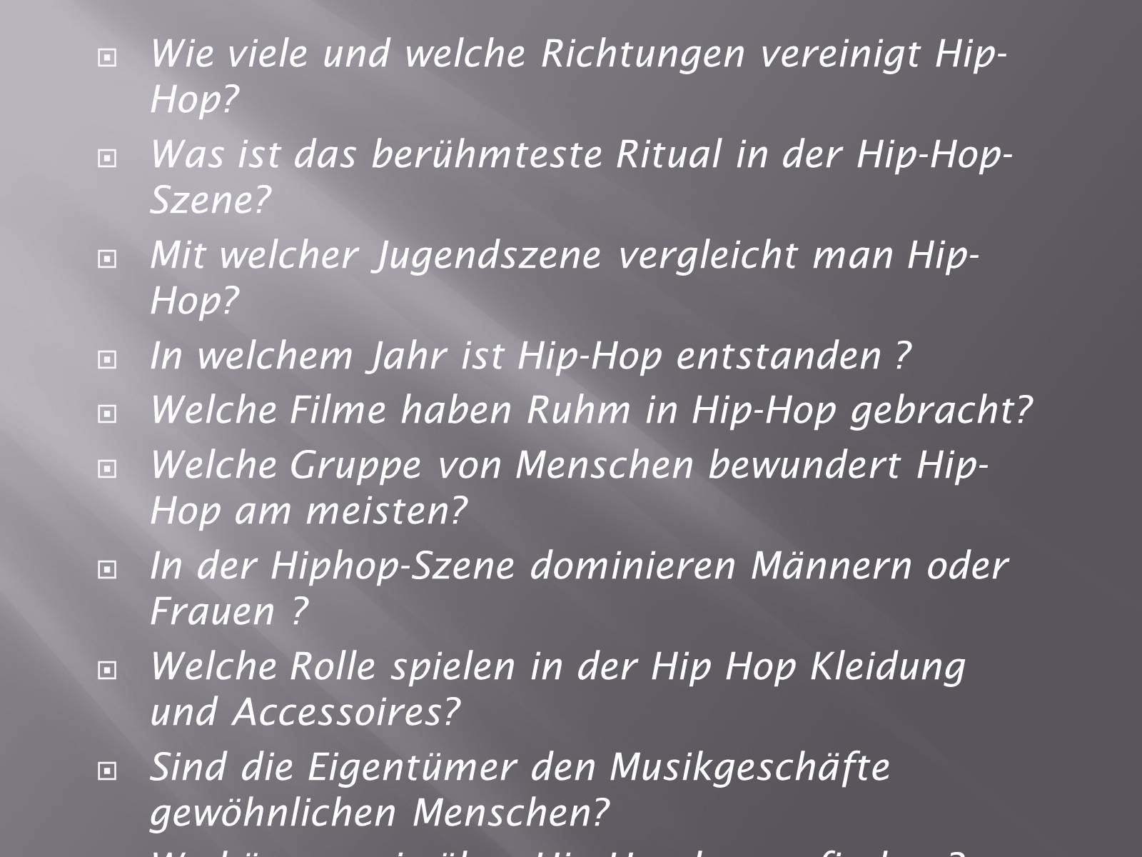 Презентація на тему «Die Subkulturen Deutschlands» - Слайд #21