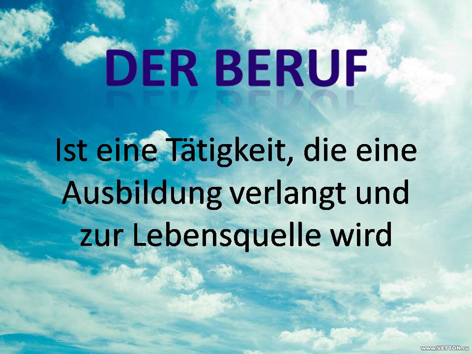 Презентація на тему «Die Berufswahl» (варіант 2) - Слайд #3