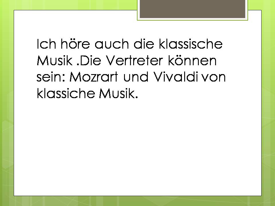 Презентація на тему «Die Musik» - Слайд #13