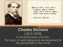 Презентація на тему «Charles Dickens» (варіант 2)