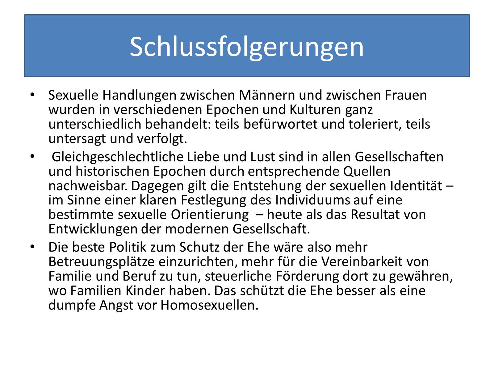 Презентація на тему «Homosexualitat - fur viele immer noch ein Tabu» - Слайд #7