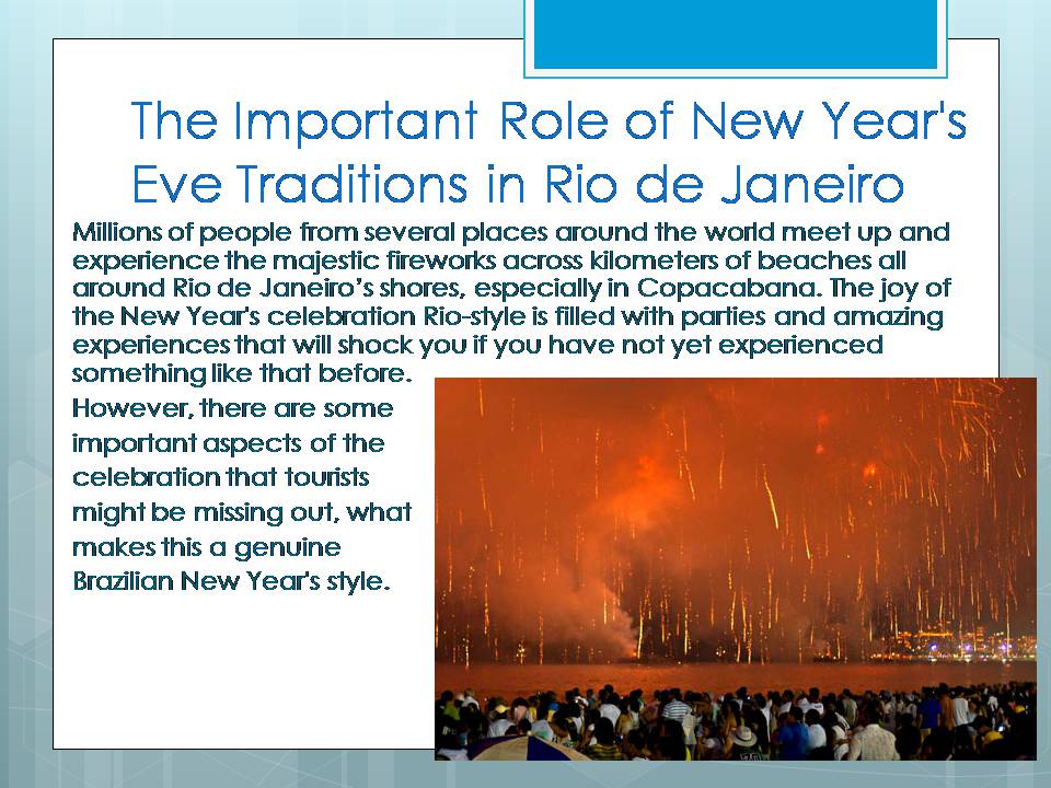 Презентація на тему «New Year&#8217;s Traditions in Rio, Brazil» - Слайд #2