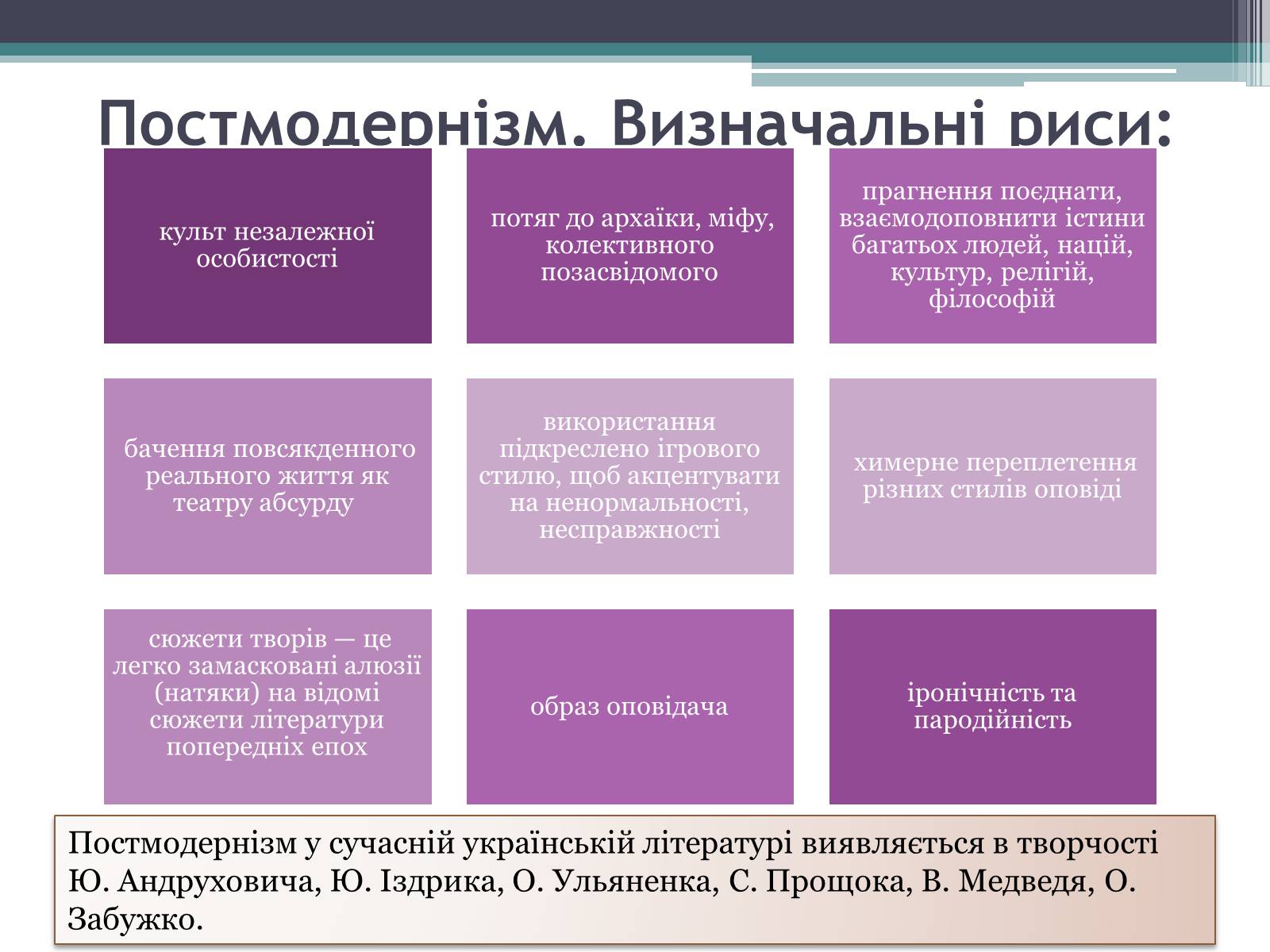 Презентація на тему «Літературні течії» - Слайд #15