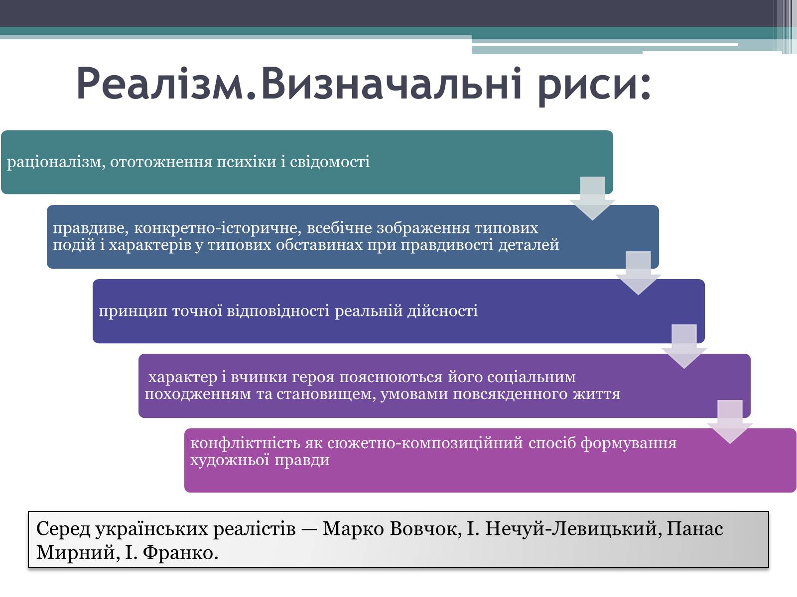 Презентація на тему «Літературні течії» - Слайд #8