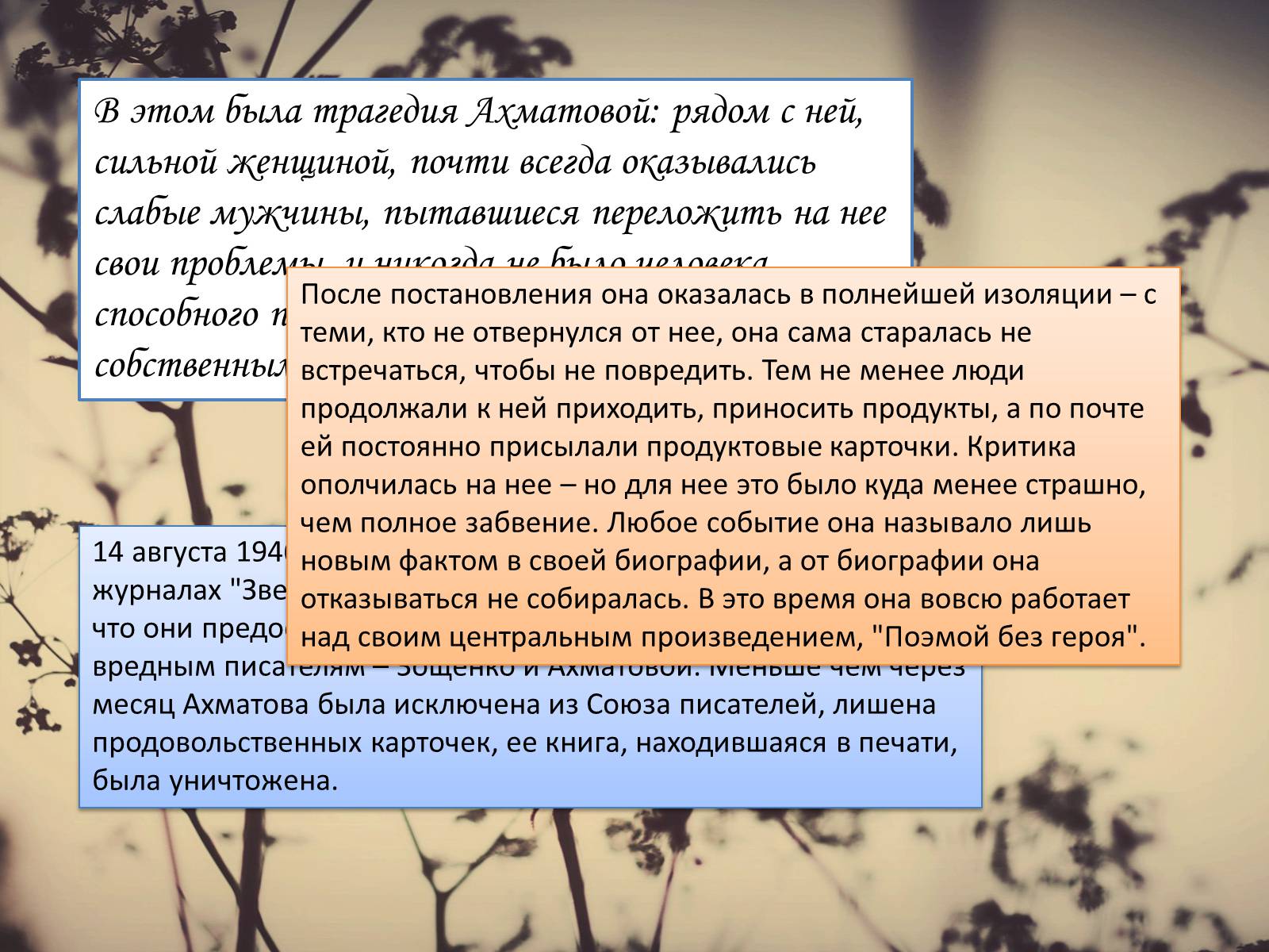 Презентація на тему «Женщины в русской поезии «Серебрянного» века» - Слайд #10