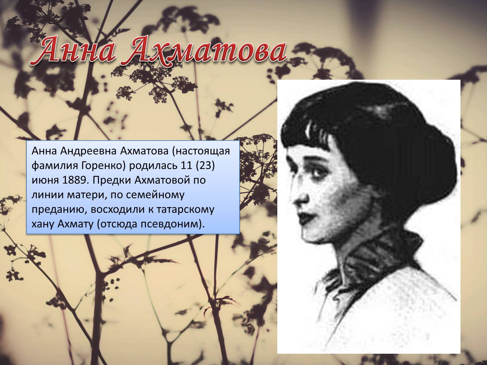 Презентація на тему «Женщины в русской поезии «Серебрянного» века» - Слайд #5