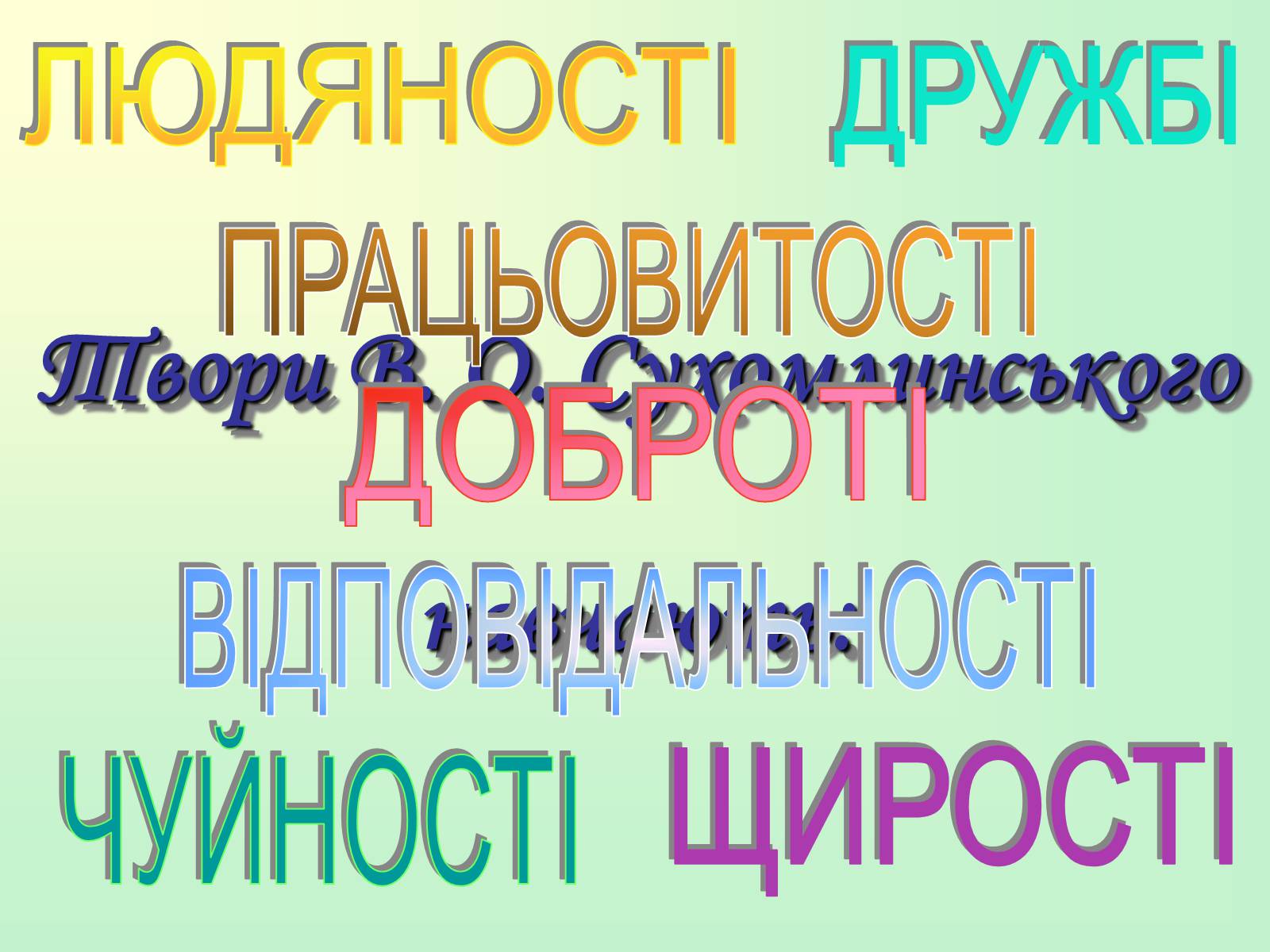 Презентація на тему «Сухомлинський» - Слайд #13