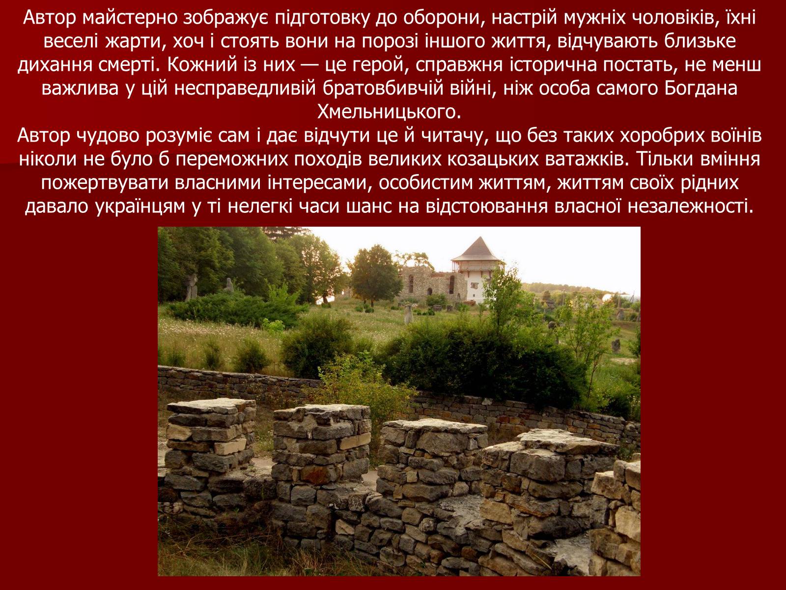 Презентація на тему «Характеристика образів у повісті М.Старицького «Оборона Буші»» - Слайд #7