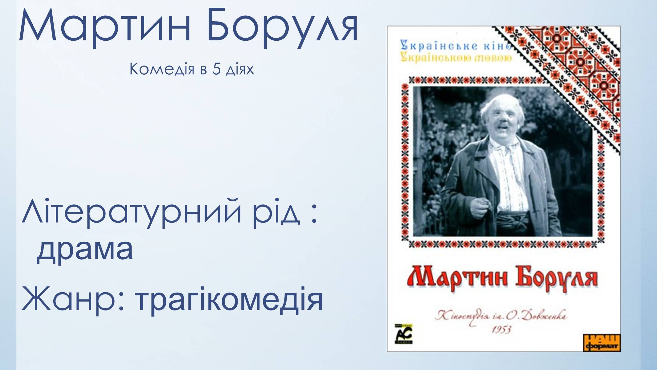 Презентація на тему «Іван Карпенко-Карий “Мартин Буруля”» - Слайд #3