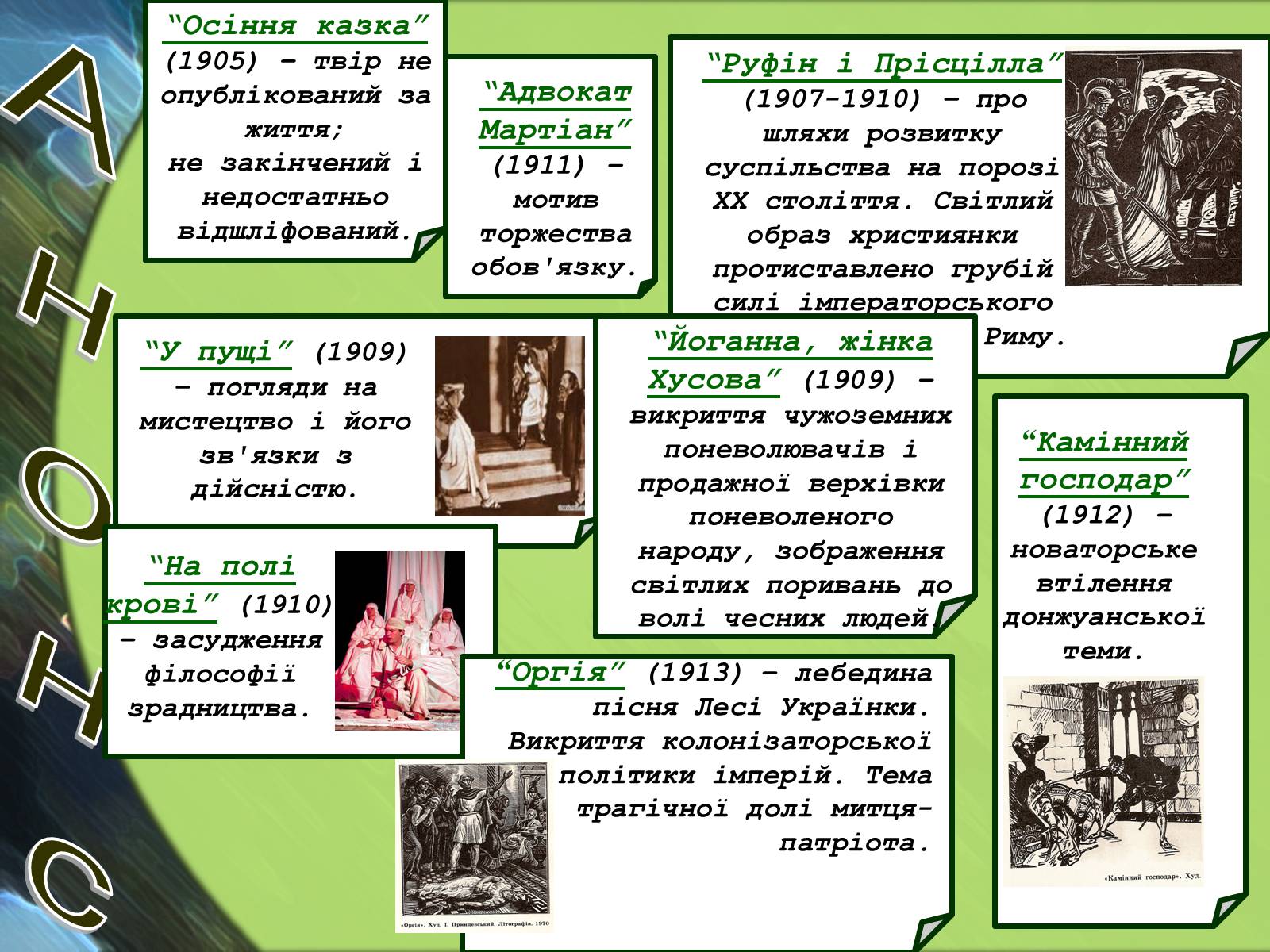 Презентація на тему «Леся Українка» (варіант 22) - Слайд #13