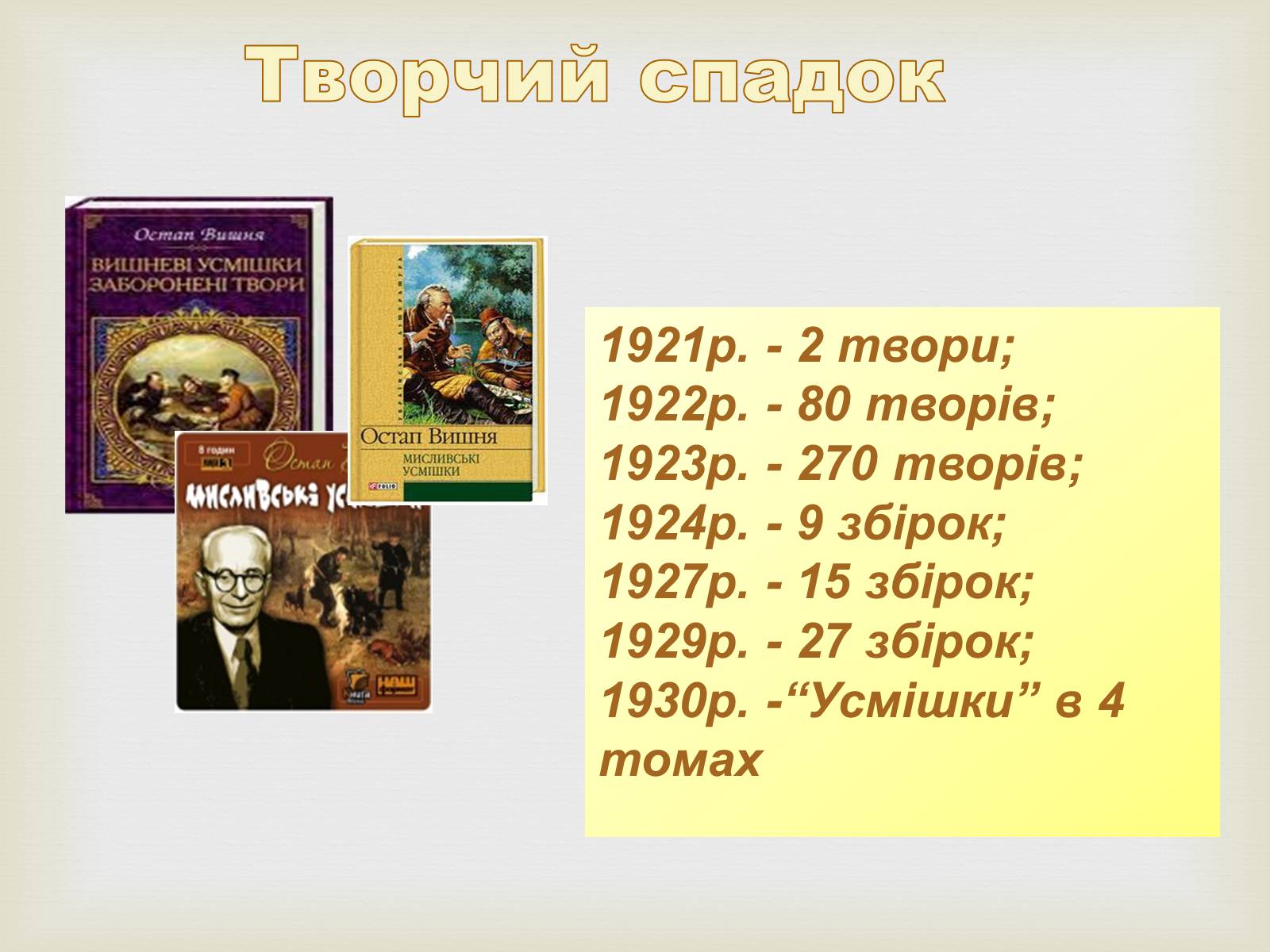 Презентація на тему «Остап Вишня» (варіант 8) - Слайд #11