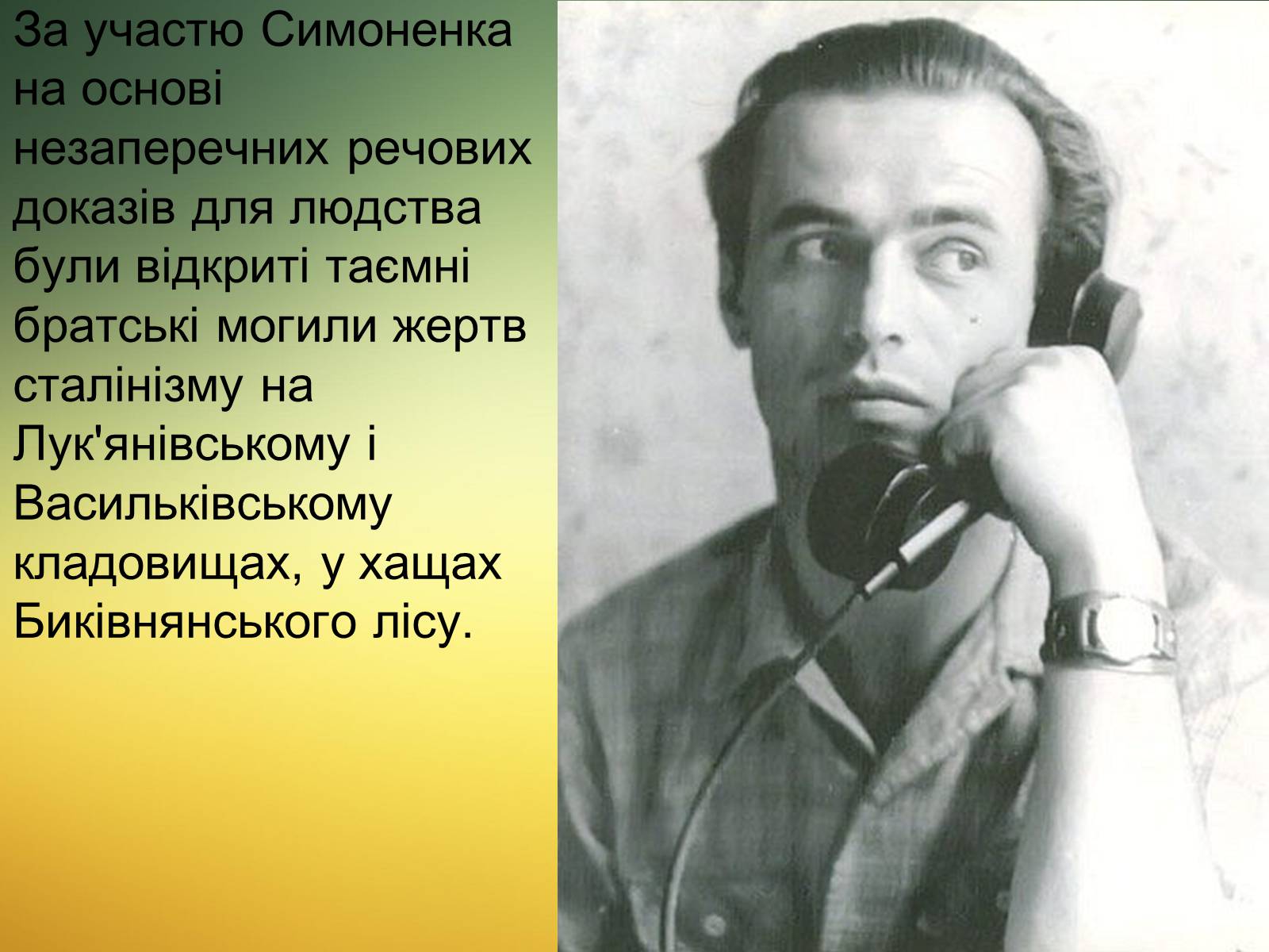 Презентація на тему «Василь Симоненко» (варіант 13) - Слайд #15